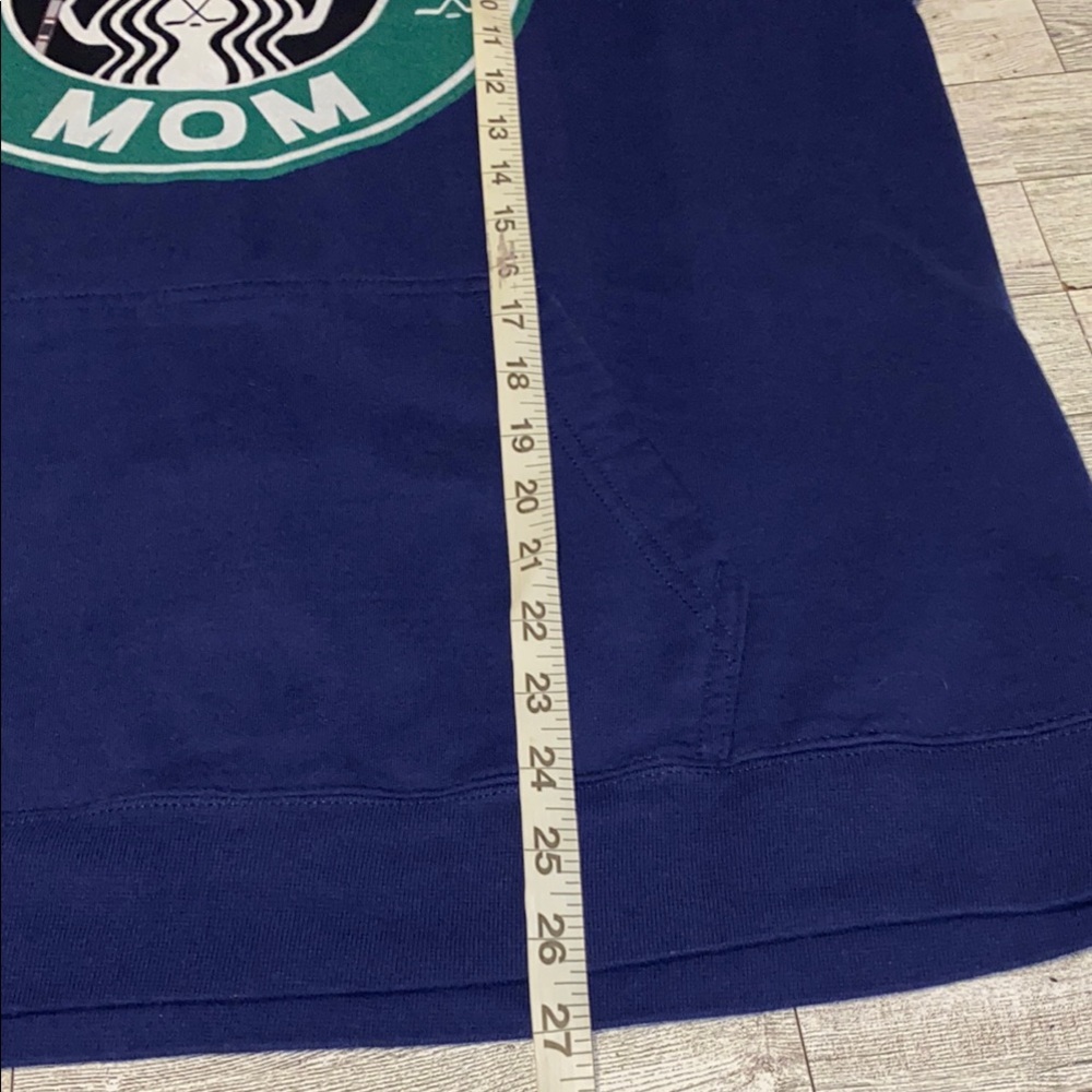 Port & Company “Hockey Mom” Starbucks Graphic Hoodie Size Large - Picture 5 of 9